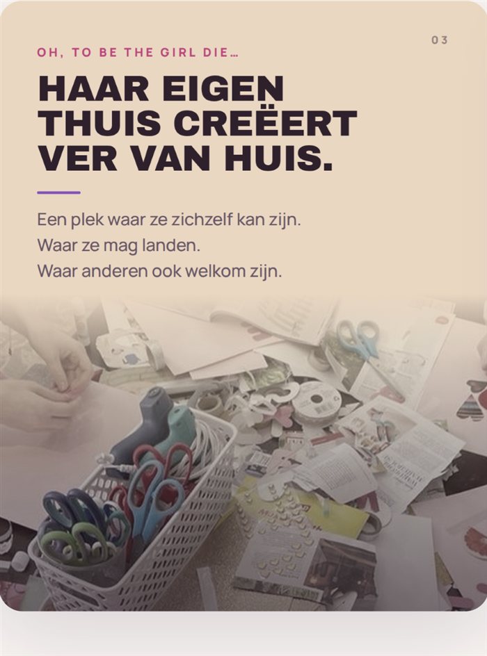Instagram carrousel: Oh, to be the girl die haar eigen thuis creëert ver van huis